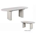 Mesa Comedor Extensible de 180 a 220 Blanco Aguas - Aguade