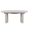Mesa Comedor Extensible de 180 a 220 Blanco Aguas - Aguade