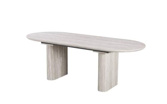 Mesa Comedor Extensible de 180 a 220 Blanco Aguas - Aguade