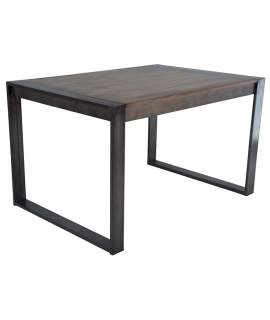 Mesa Comedor Extensible de Forja Madera Estilo industrial Anjar