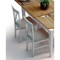 Mesa Comedor Extensible Estilo Provenzal 2 Tamaños Praga