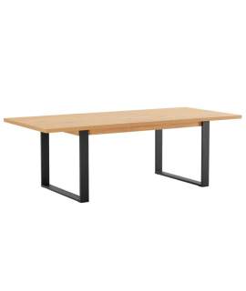 Mesa Comedor Extensible Madera Natural Miel Serie Anube