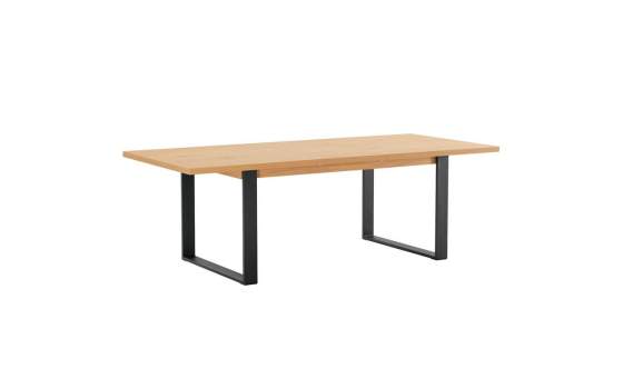 Mesa Comedor Extensible Madera Natural Miel Serie Anube