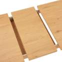Mesa Comedor Extensible Madera Natural Miel Serie Anube