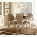 Mesa Comedor Extensible Bicolor Estilo Vintage Paris