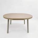 Mesa Comedor Extensible Redonda Madera y Metal - Serie Aguade