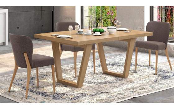 Mesa Comedor Extensible Roble Adott