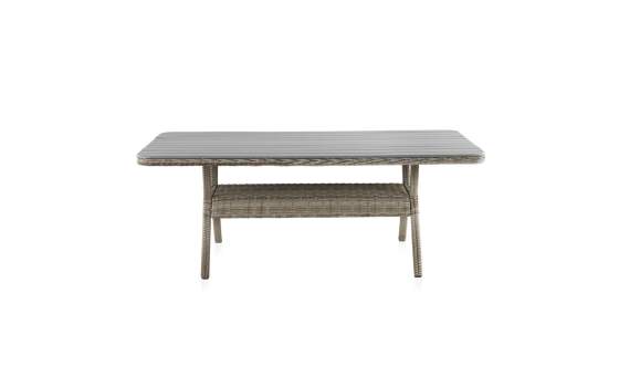 Mesa Comedor Exteriores Rattan Sintetico y Aluminio Serie Wick