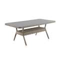 Mesa Comedor Exteriores Rattan Sintetico y Aluminio Serie Wick