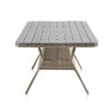 Mesa Comedor Exteriores Rattan Sintetico y Aluminio Serie Wick