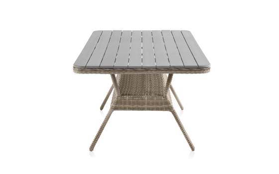 Mesa Comedor Exteriores Rattan Sintetico y Aluminio Serie Wick