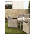 Mesa Comedor Exteriores Rattan Sintetico y Aluminio Serie Wick