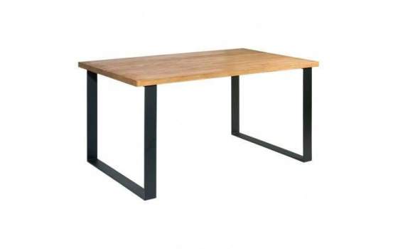 Mesa Comedor Forja Madera Grande 3 Tamaños Industrial Roma