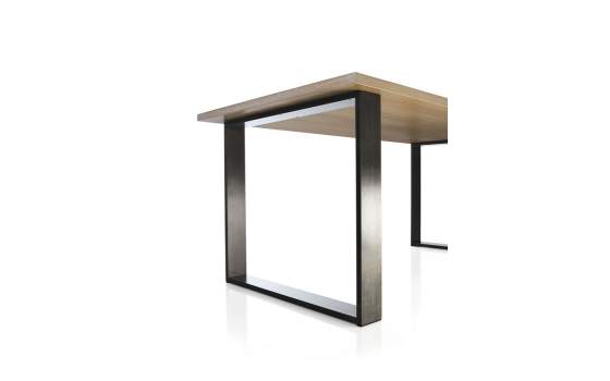 Mesa Comedor Forja Madera Grande 3 Tamaños Industrial Roma