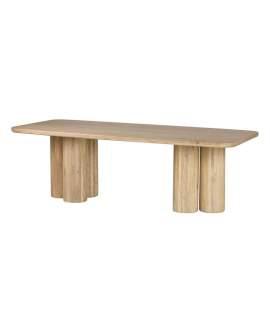 Mesa Comedor Grande 240 Madera Mango Natural Serie Felo