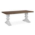 Mesa Comedor Grande Blanco Nogal Provenzal Serie Everest