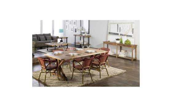 Mesa Comedor Grande Estilo Rustico Madera de Mango Atlanta