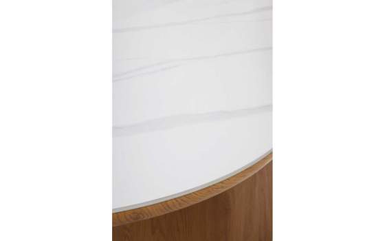 Mesa Comedor Grande Oval Diseño Actual Serie Aldegati