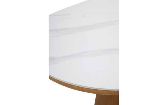 Mesa Comedor Grande Oval Diseño Actual Serie Aldegati