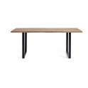 Mesa Comedor  Industrial 200 cm Madera Acacia Patas Metal Jarin