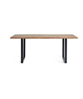 Mesa Comedor  Industrial 200 cm Madera Acacia Patas Metal Jarin