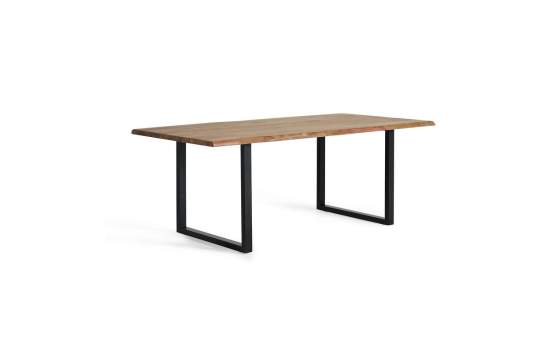 Mesa Comedor  Industrial 200 cm Madera Acacia Patas Metal Jarin