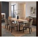 Mesa Comedor  Industrial 200 cm Madera Acacia Patas Metal Jarin