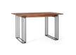 Mesa Comedor Industrial Acero Madera Palisandro Serie Ariost