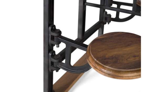 Mesa Comedor Industrial Asientos Basculantes Incrustados Acrito