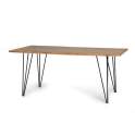 Mesa Comedor Industrial Madera Acacia y Metal 200 cm Davin