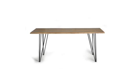 Mesa Comedor Industrial Madera Acacia y Metal 200 cm Davin