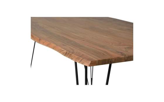 Mesa Comedor Industrial Madera Acacia y Metal 200 cm Davin