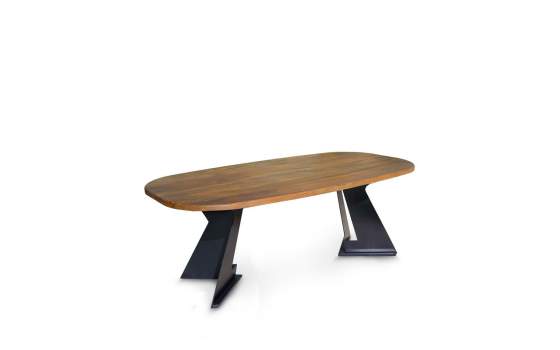 Mesa Comedor Industrial Madera Acero 200 X 100 Alkizat