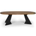 Mesa Comedor Industrial Madera Acero 200 X 100 Alkizat