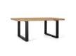 Mesa Comedor Industrial Madera Natural Patas Hierro Alquezar