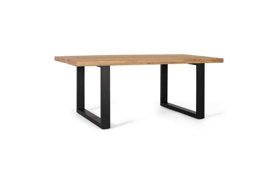 Mesa Comedor Industrial Madera Natural Patas Hierro Alquezar