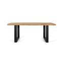 Mesa Comedor Industrial Madera Natural Patas Hierro Alquezar