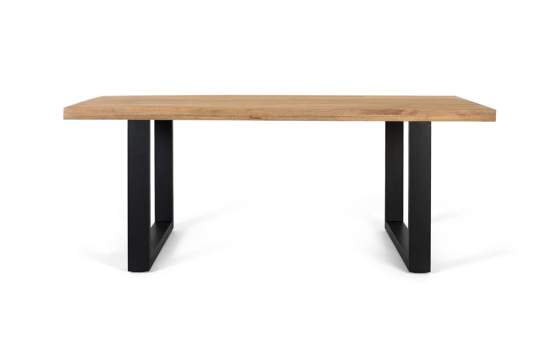 Mesa Comedor Industrial Madera Natural Patas Hierro Alquezar