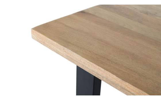 Mesa Comedor Industrial Madera Natural Patas Hierro Alquezar