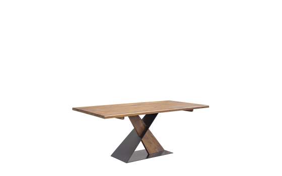 Mesa Comedor Industrial Madera y Forja Serie Munich