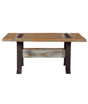 Mesa Comedor Industrial Mediana Reciclada Decape Colores Abarna