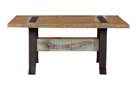 Mesa Comedor Industrial Mediana Reciclada Decape Colores Abarna
