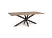Mesa Comedor Industrial Patas Acero y Tapa Madera - Akarias