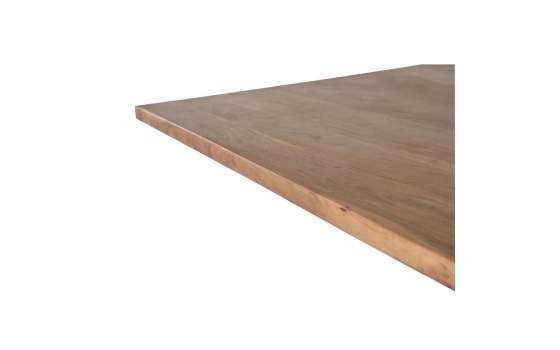 Mesa Comedor Industrial Patas Acero y Tapa Madera - Akarias