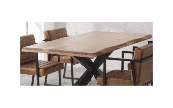Mesa Comedor Madera Acacia Hierro 2 Tamaños Averrada