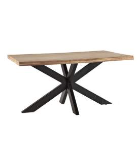 Mesa Comedor Madera Acacia Hierro 2 Tamaños Averrada