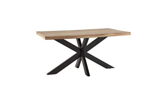 Mesa Comedor Madera Acacia Hierro 2 Tamaños Averrada