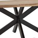 Mesa Comedor Madera Acacia Hierro 2 Tamaños Averrada