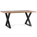 Mesa Comedor Madera Acacia Miel Pie Metal Serie Ontario Mesa Comedor Madera Acacia Miel Pie Metal Serie Ontario