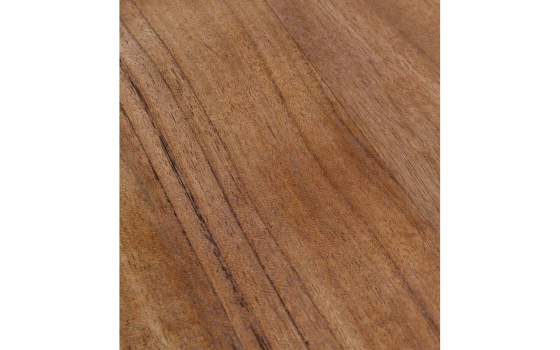 Mesa Comedor Madera Acacia Pie Cruz Metal Serie Ontario